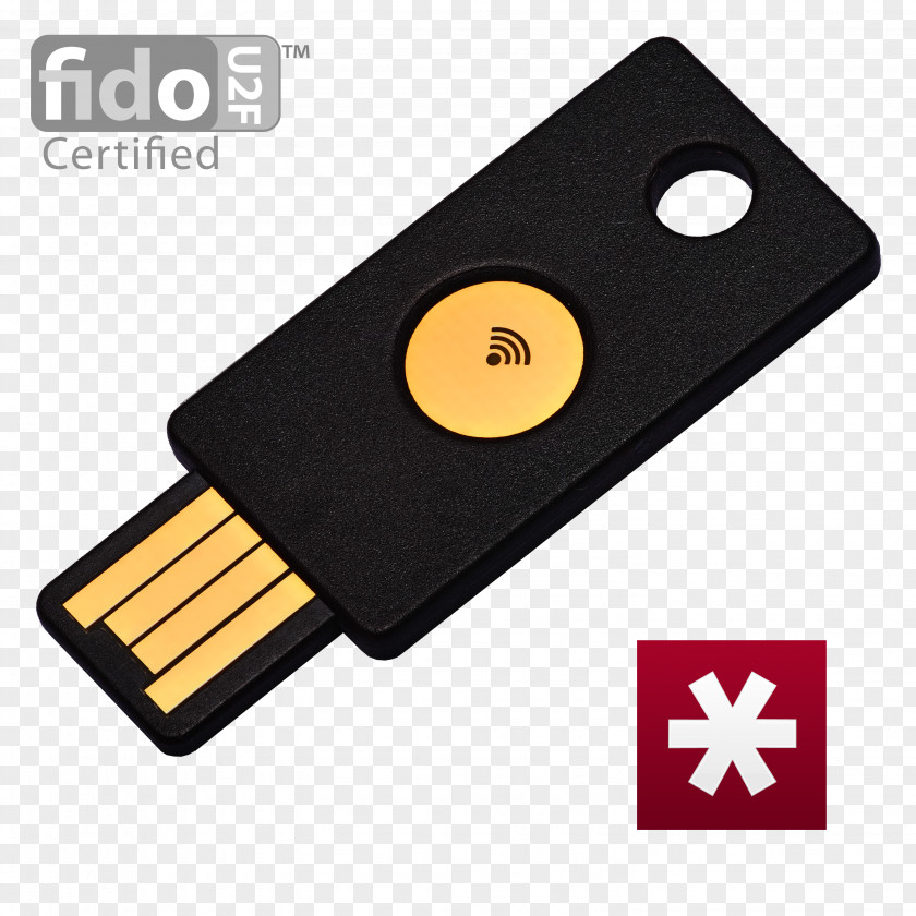 USB Amazon.com YubiKey Universal 2nd Factor NEO Multi-factor Authentication PNG