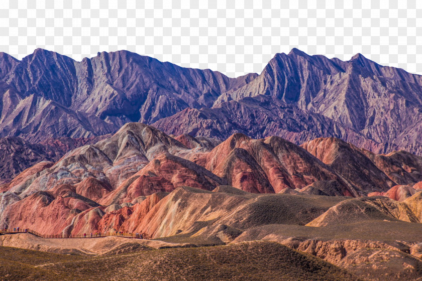 Zhangye Danxia Geopark National China Mount Landform PNG