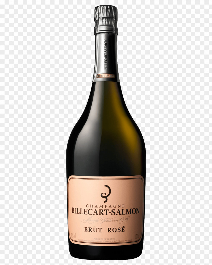 Champagne Rose Billecart-Salmon Rosé Sparkling Wine PNG