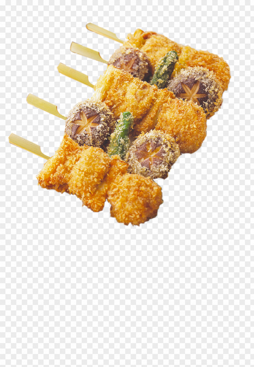 Chicken Skewers Kushikatsu Barbecue Grill Fried Nugget Chuan PNG
