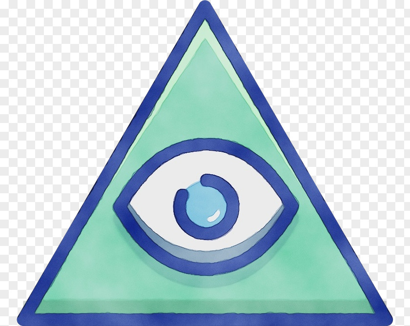 Sign Symbol Triangle Circle Line Electric Blue PNG