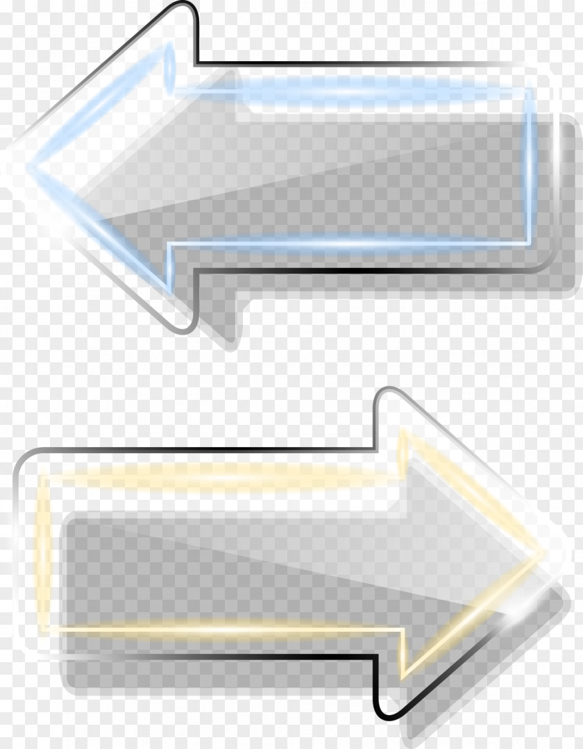 Transparency And Translucency Arrow Glass PNG and translucency Glass, Transparent glass arrow, two left right arrows graphic clipart PNG