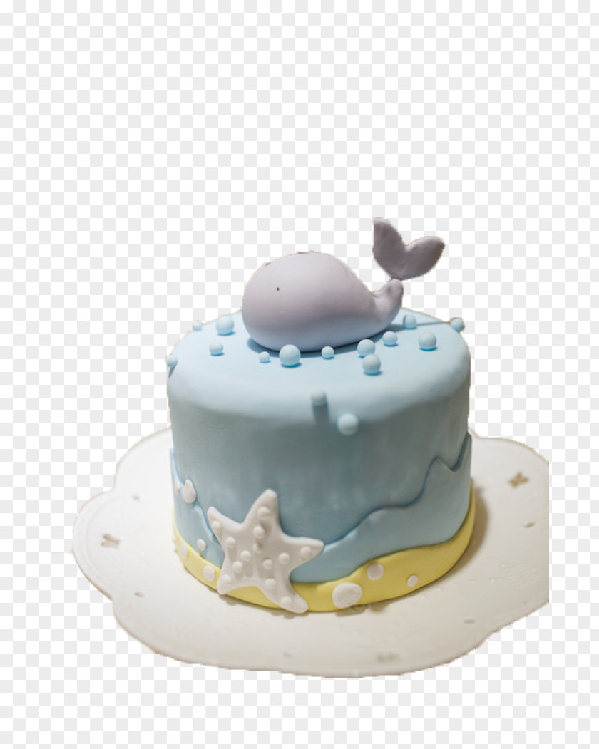 Whale Cake Birthday Sugar Cream Torte PNG