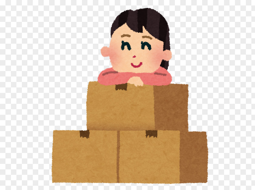 Woman Relocation Corrugated Fiberboard 運輸業 Courier Cargo PNG