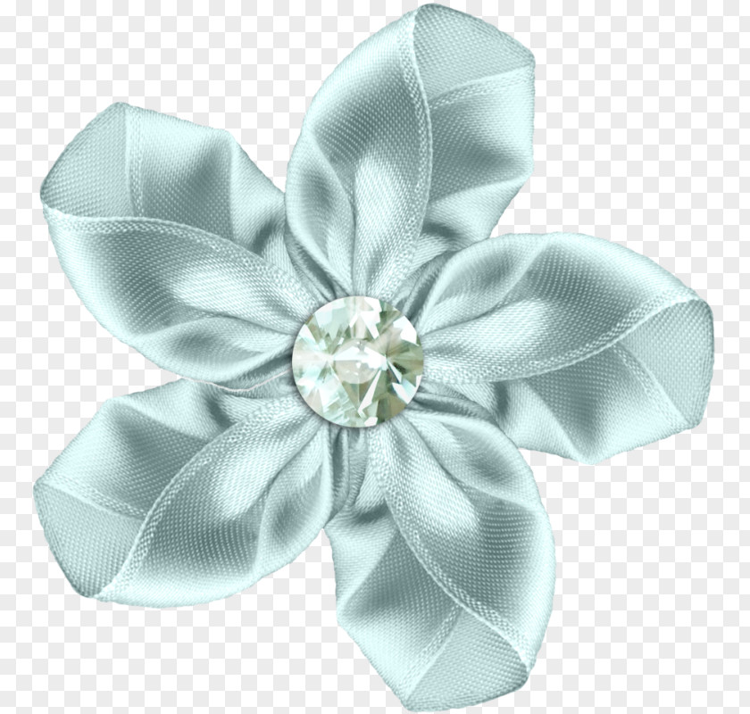 Diamond Crystal Flower Decoration Ribbon Clip Art PNG