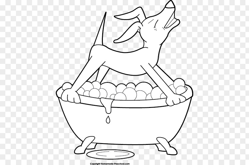Dog Bath Vertebrate Clip Art Line Illustration Cartoon PNG