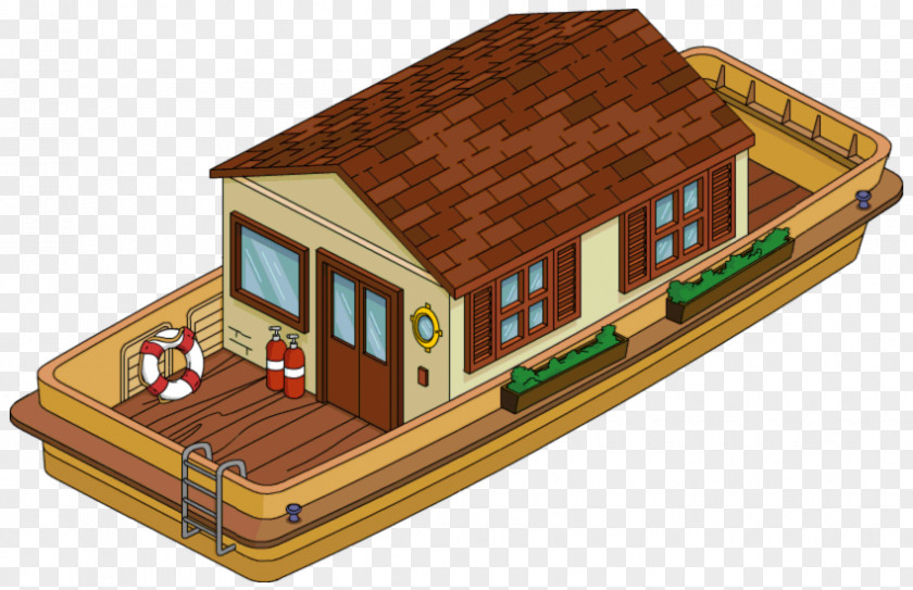 House The Simpsons: Tapped Out Houseboat Building PNG