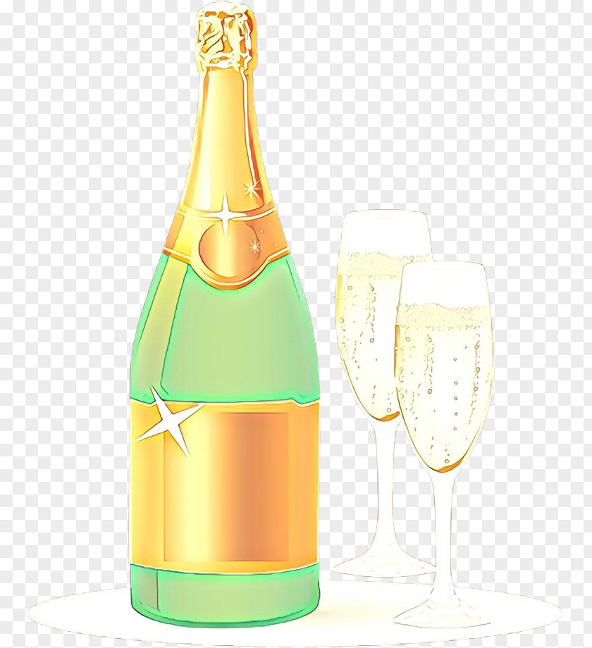 Champagne Cocktail Bottle PNG