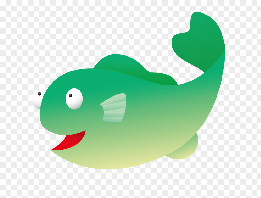 Green Fish Paper Toilet Sticker Bathroom PNG