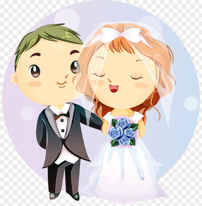 Groom Gesture Wedding Couple Cartoon PNG