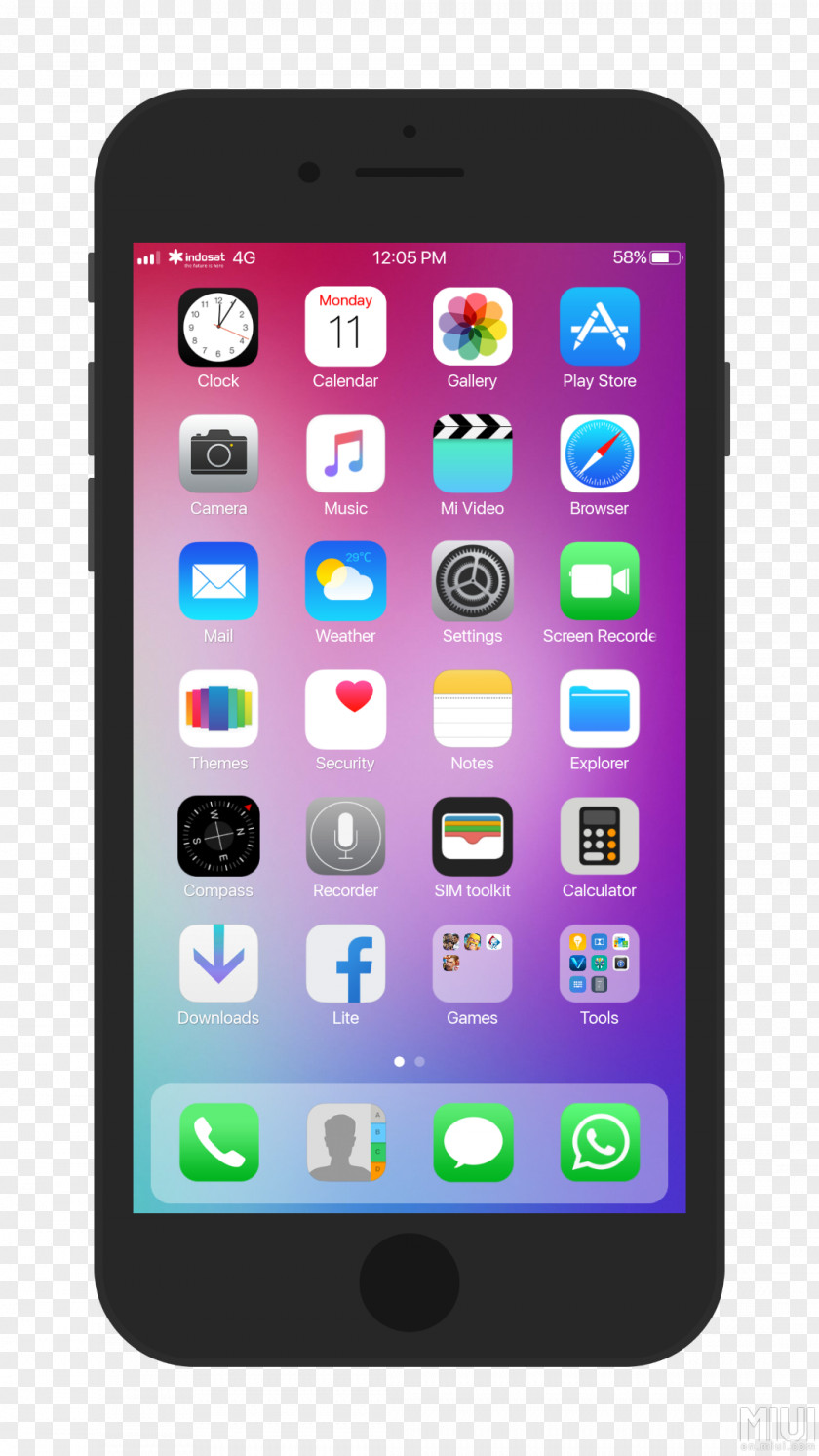 Smartphone Feature Phone Apple IPhone 7 Plus MIUI PNG