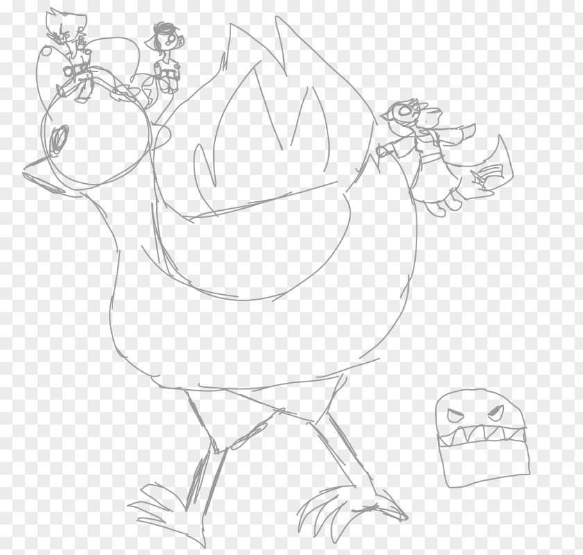 Smoothie Splash Rooster Sketch Illustration Chicken Line Art PNG