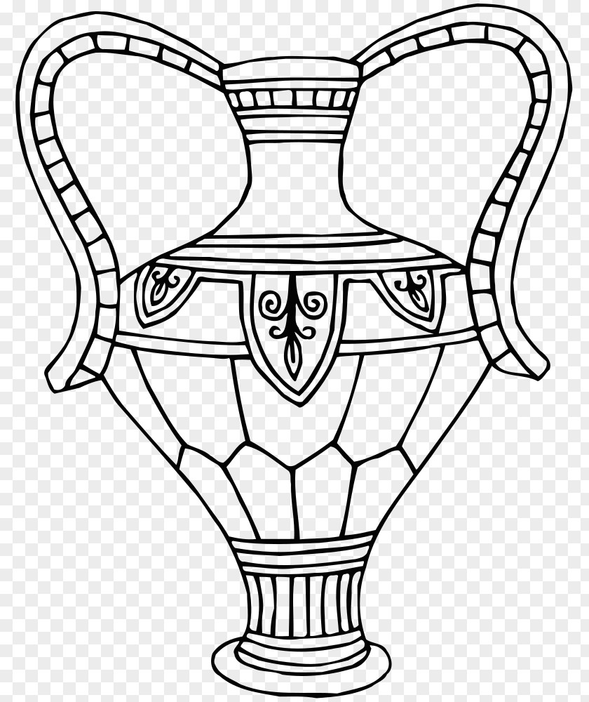 Vase Line Art Drawing PNG