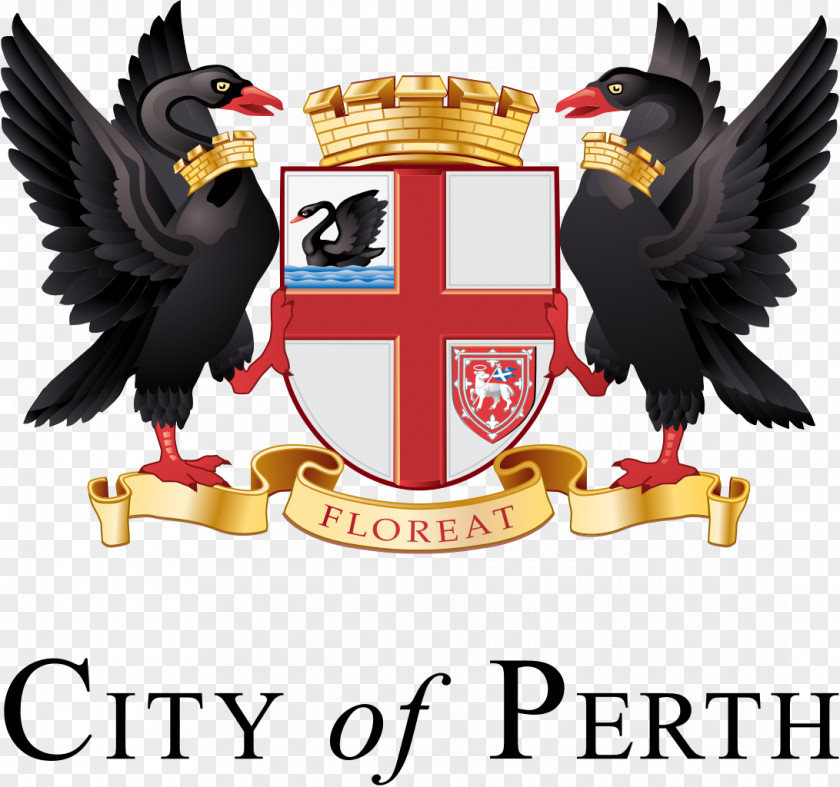 Black Swan Perth Town Hall City Of Library Recycling Coat Arms Perth, Western Australia PNG