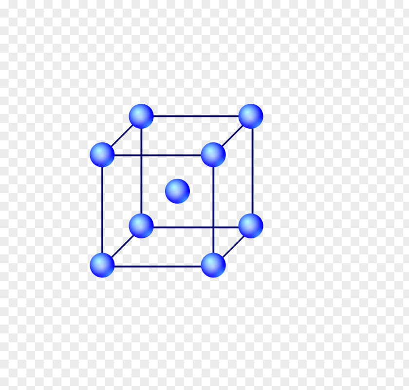 Cube Cubic Crystal System Atom Structure PNG