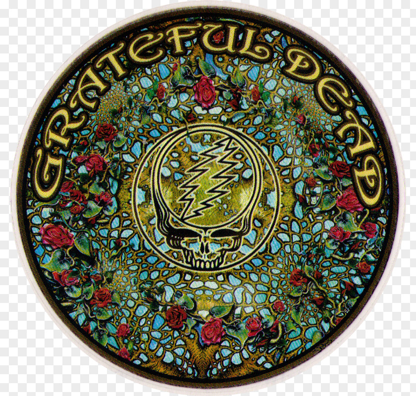 Grateful Dead Music Mandala Art Sticker PNG