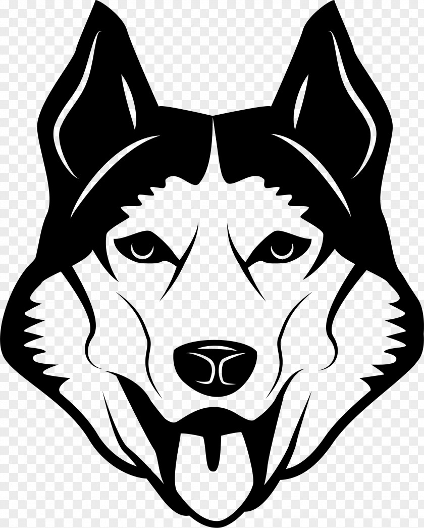 Vector Cartoon Wolf Dog Breed Illustration PNG