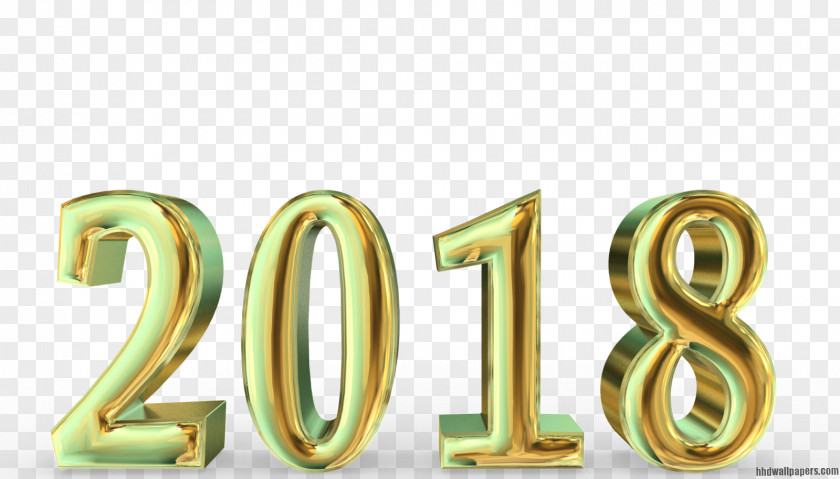 2018 New Year's Day Desktop Wallpaper Clip Art PNG