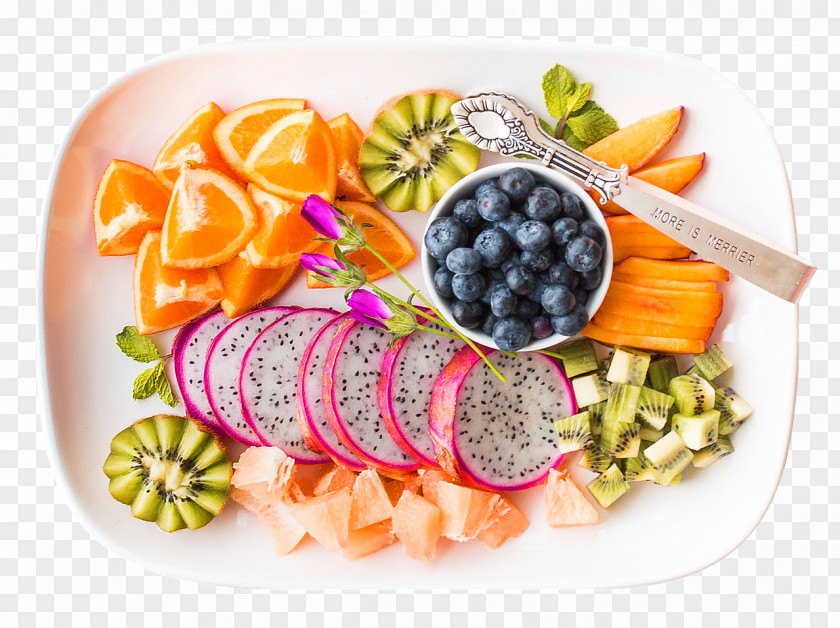 Dishs Vegetarian Cuisine Fruit Salad Pitaya Tropical PNG