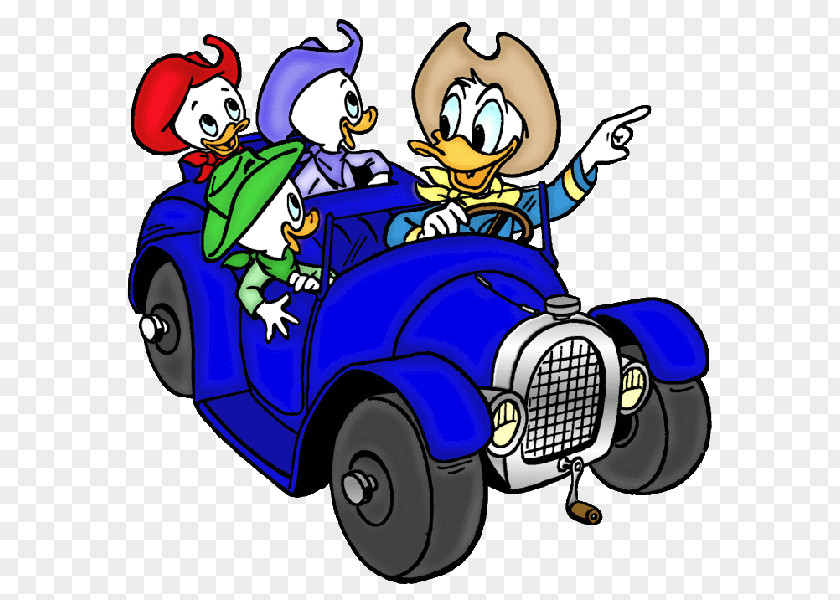 Duck Donald Huey, Dewey And Louie Daisy Drawing Cars PNG