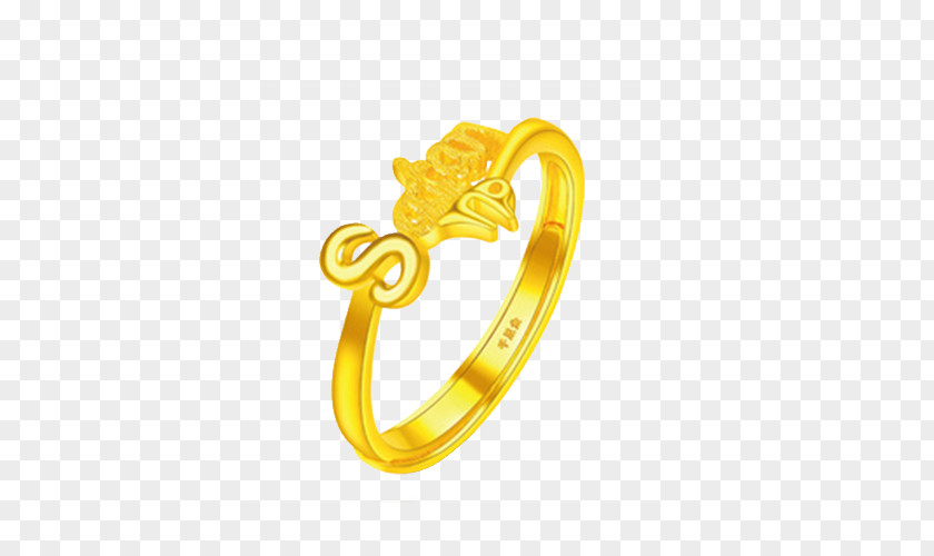 Yuetong Zodiac Capricorn Female Ring Gold Constellation Capricornus PNG
