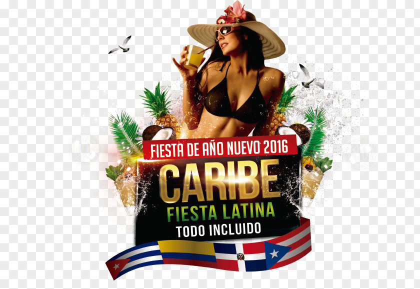 Caribe Verano Summer Été Hits DJ Dance Mix Rey Falco Pandilla X Advertising Logo PNG