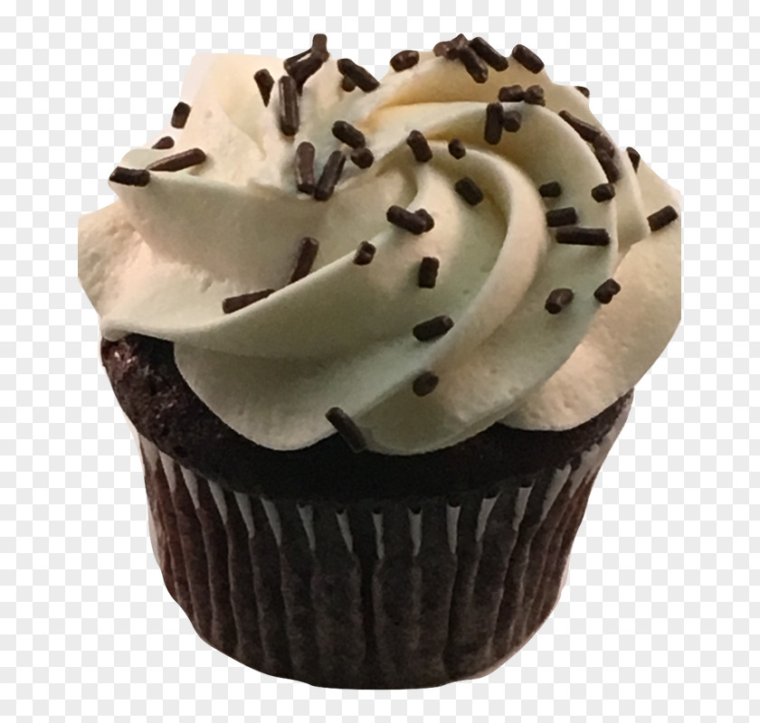 Chocolate Cupcake Muffin Frosting & Icing Ganache Buttercream PNG