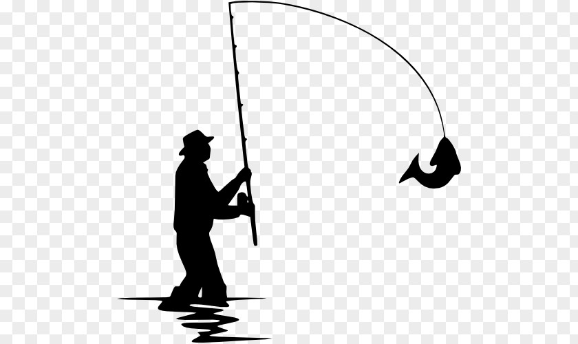 Fishing Silhouette Fisherman Clip Art PNG
