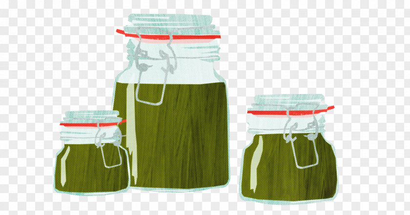 Fruit Preserve Glass Green Mason Jar Food Storage Containers Preserved Vegetable Juice PNG