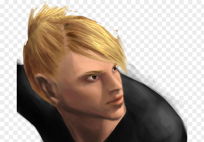 Hair Blond Coloring Long Surfer PNG