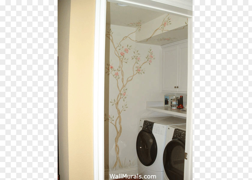 Laundry Room Mural Wall PNG