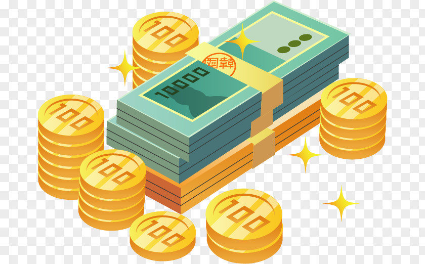 Financial Wealth Coins Banknotes Banknote Finance Download Icon PNG