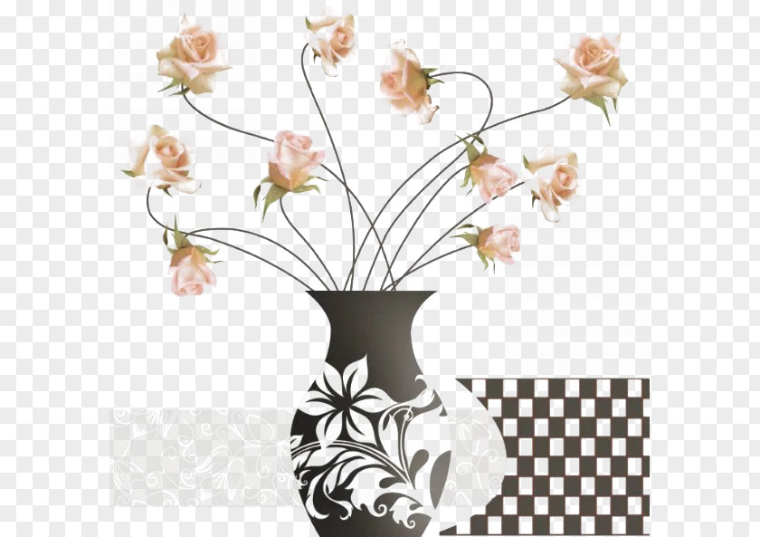 Hand-painted Vases Vase Floral Design Cut Flowers Google Images PNG