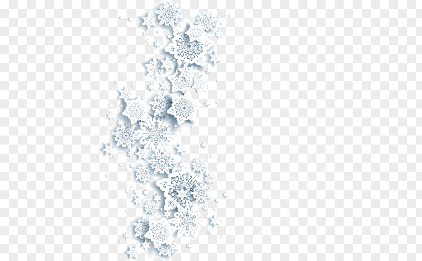 Left Decorative White Snowflakes Snowflake Royalty-free PNG