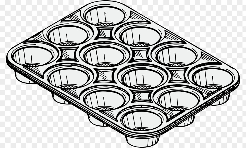 Baking Clipart American Muffins Cupcake Clip Art Muffin Tin Openclipart PNG