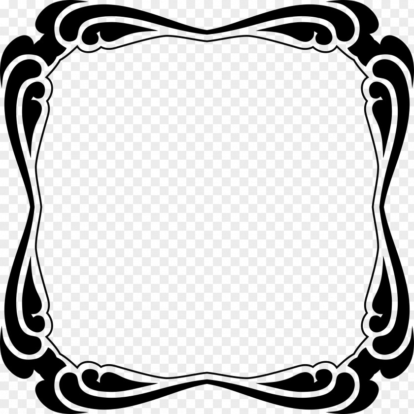 Mirror Picture Frames Decorative Borders Clip Art PNG