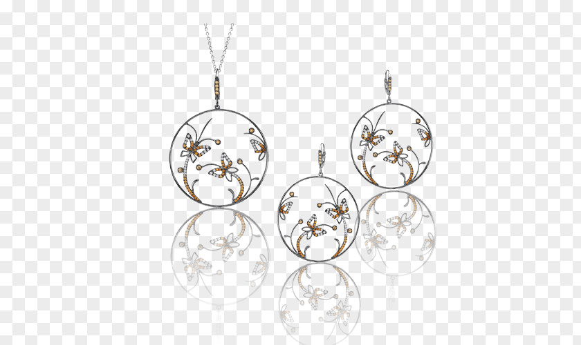 Silver Locket Earring Christmas Ornament Body Jewellery PNG