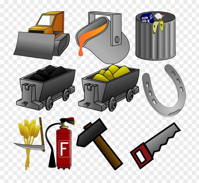 Coal Mining Tool Material Euclidean Vector Icon PNG