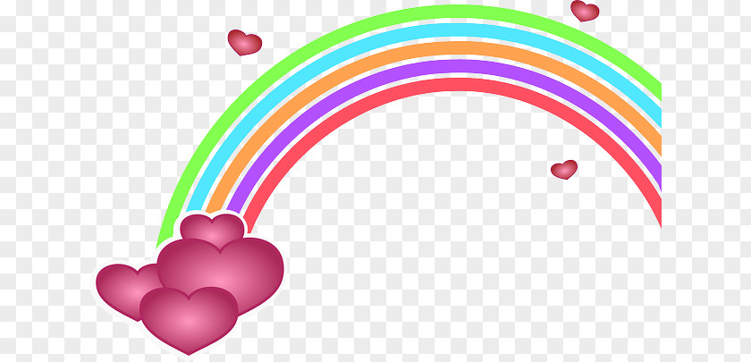 Hd Rainbow Cliparts Valentines Day Heart Clip Art PNG