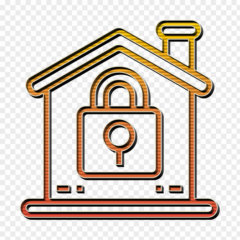 Real Estate Icon Home Lock PNG