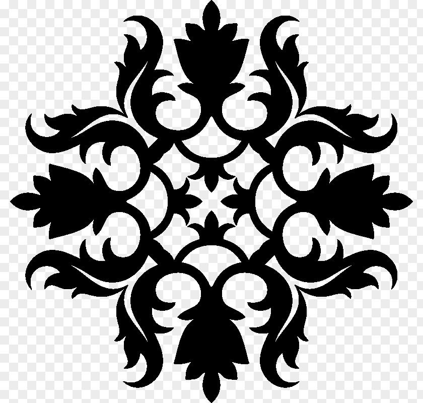 Baroque Pattern Sticker Clip Art PNG