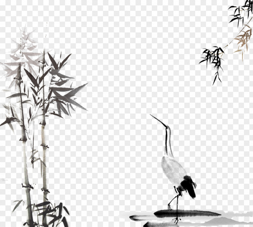 Chinese Painting Of Wind And Ink Wash Download PNG