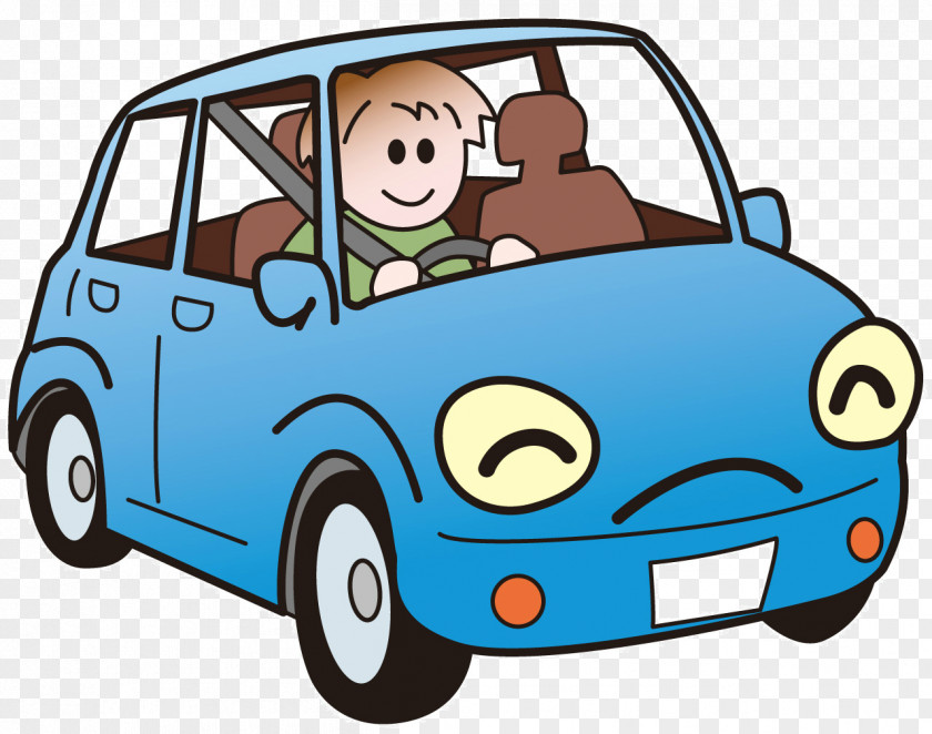 City Car Animation School Child PNG