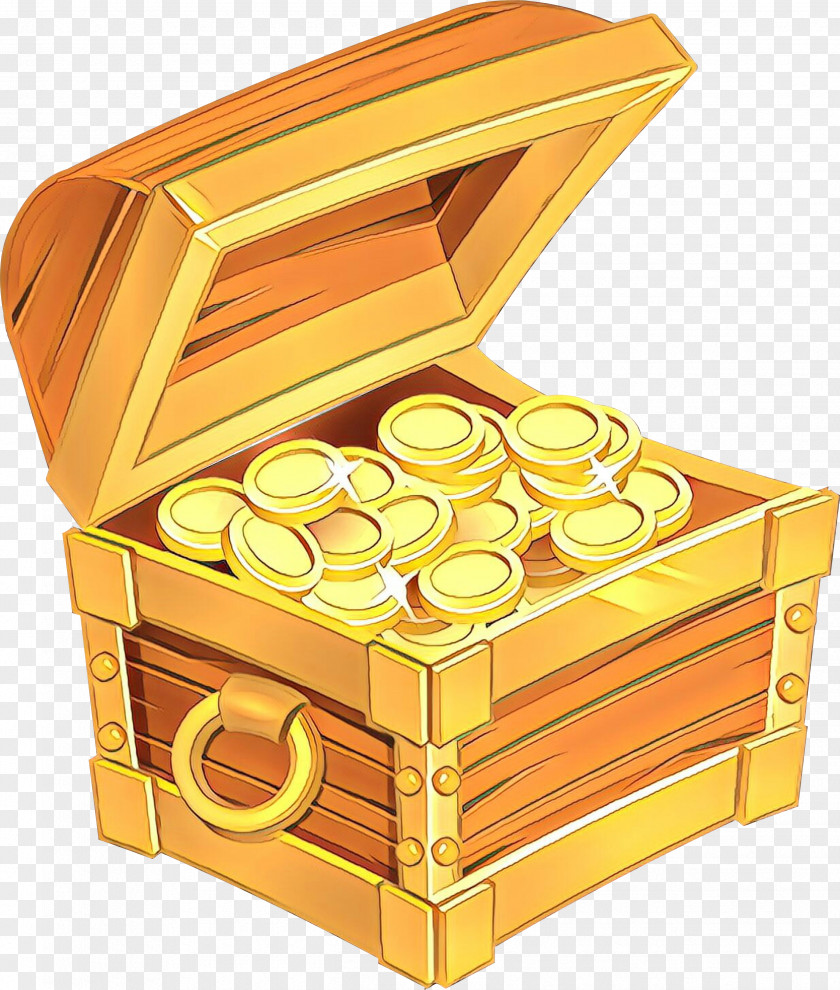 Gold Box Treasure PNG