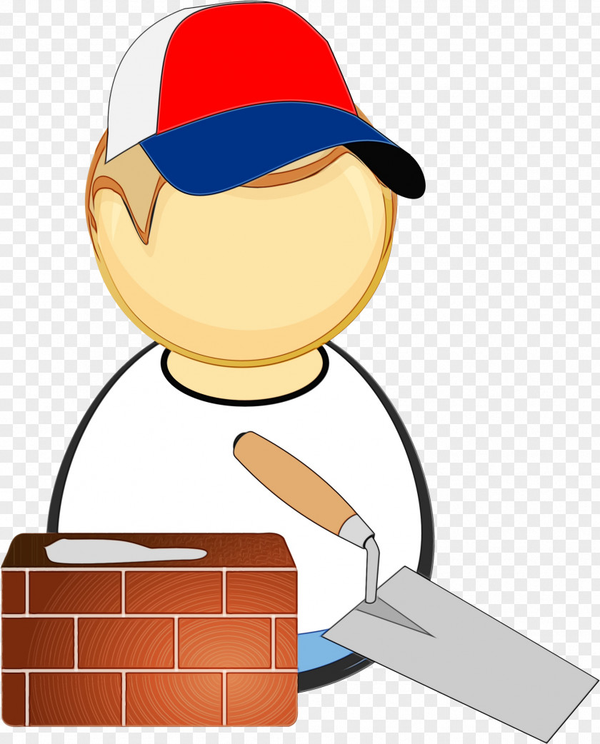 Bricklayer Construction Worker Clip Art Cartoon PNG