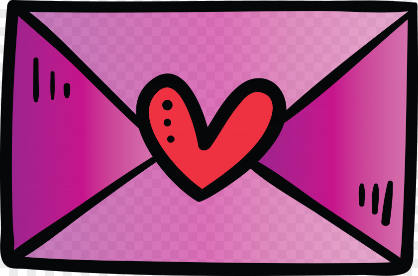 Valentines Day Heart Letter PNG