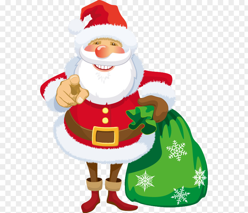 Cartoon Santa Holding A Bag Pattern Claus Royalty-free Clip Art PNG