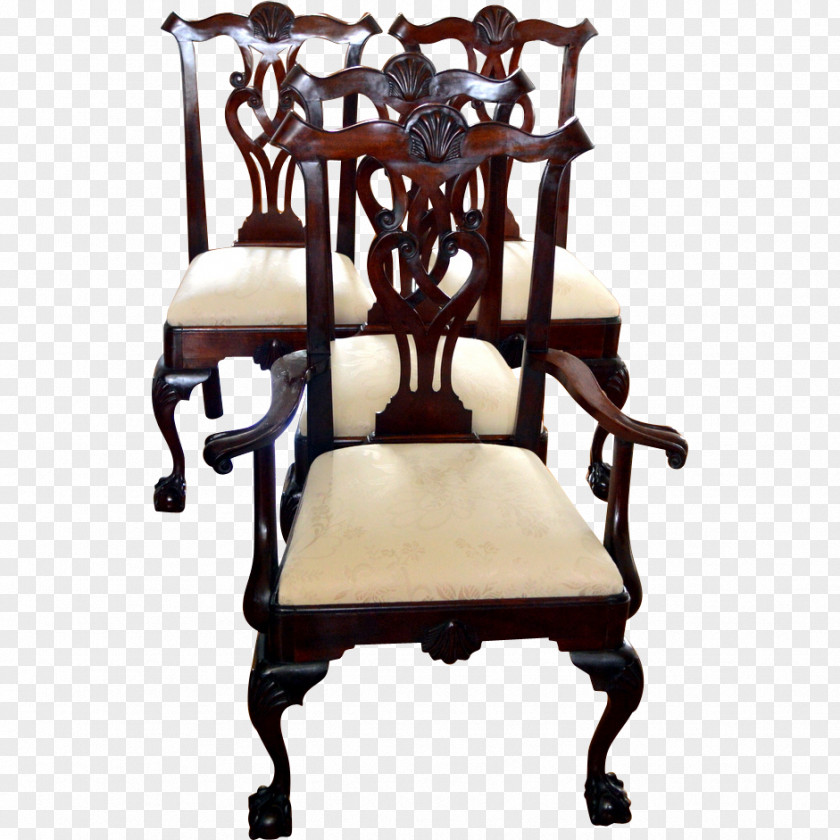 Chair Table Dining Room Antique PNG