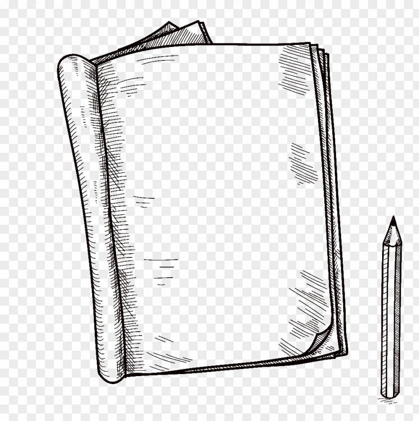Notebook Drawing: A Sketch And Textbook PNG