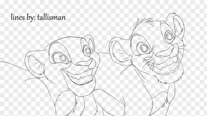 Simba And Nala Love Ear Drawing Line Art Homo Sapiens Sketch PNG